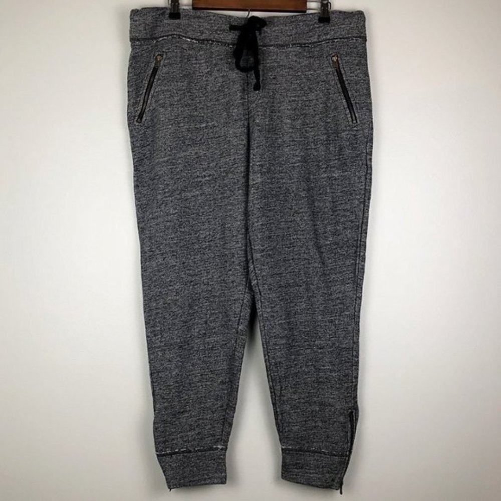 American Eagle Heather Gray Zip Pocket Jogger Pant - Picture 4 of 8